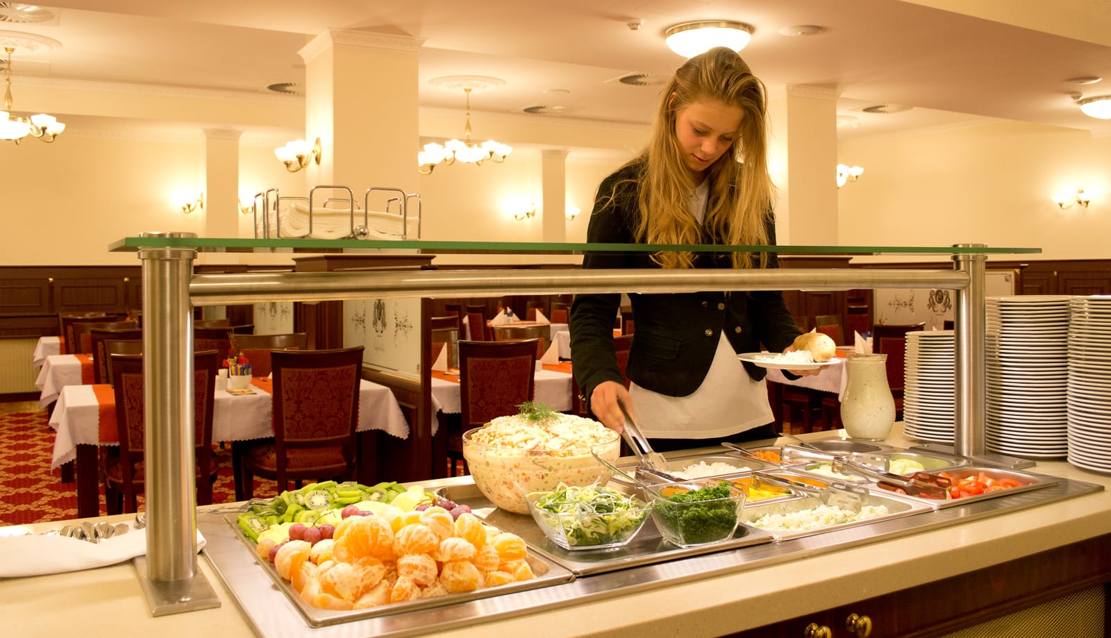 Gemütliches Restaurant im Čajkovskij Spa Hotel
