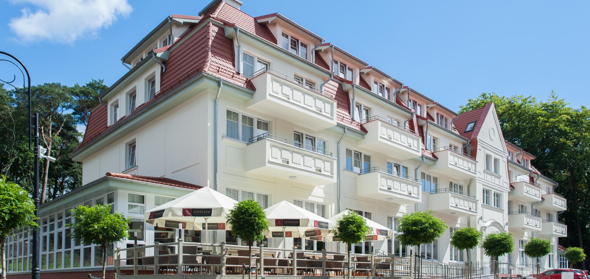 Gartenanlage des Hotels Cesarskie Ogrody - Kaisersgarten