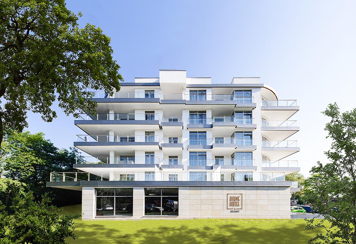 Fassade des Hotels Diune in Kolobrzeg