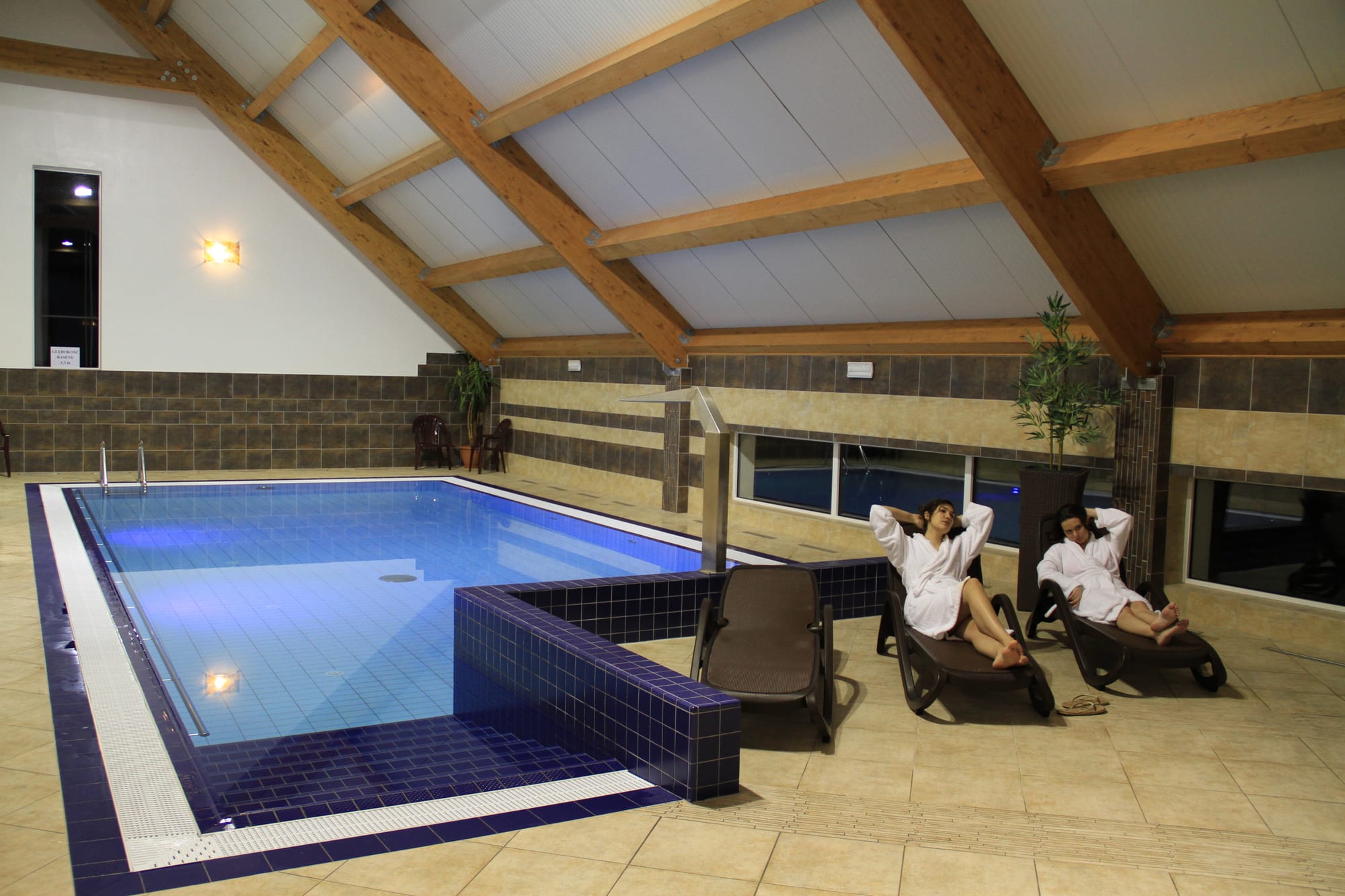 Schwimmbad im Hotel Henryk