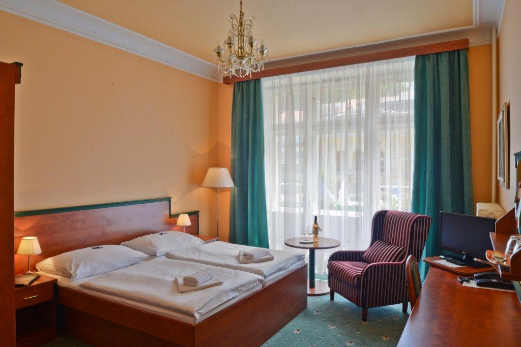 Aussicht aus einem Zimmer im Hotel Jessenius