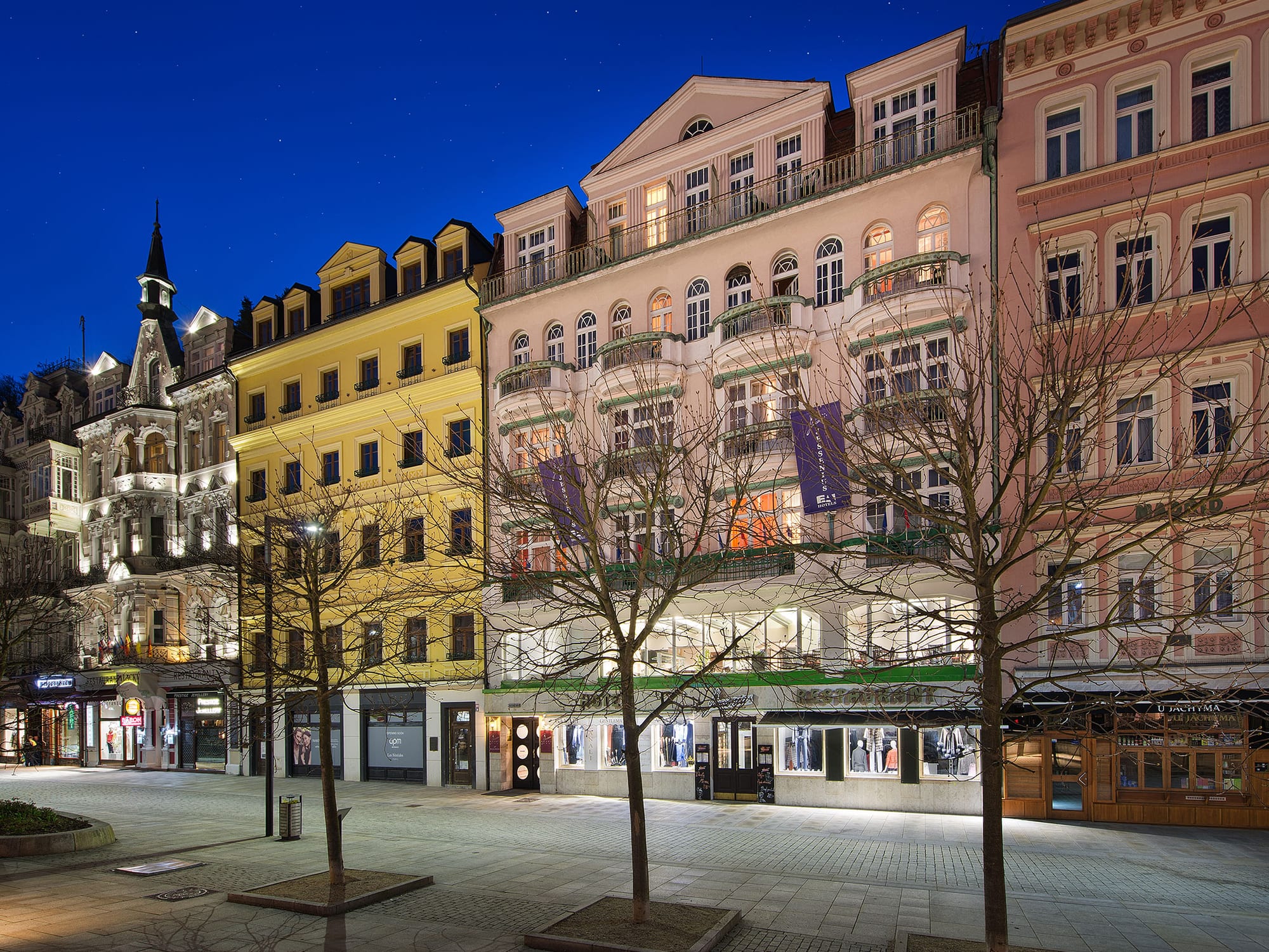 Hotelgebäude des Hotels Jessenius