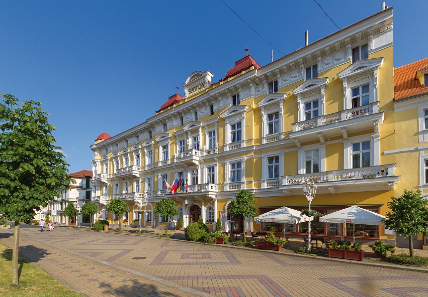 Fassade des Lázeňský hotel Savoy