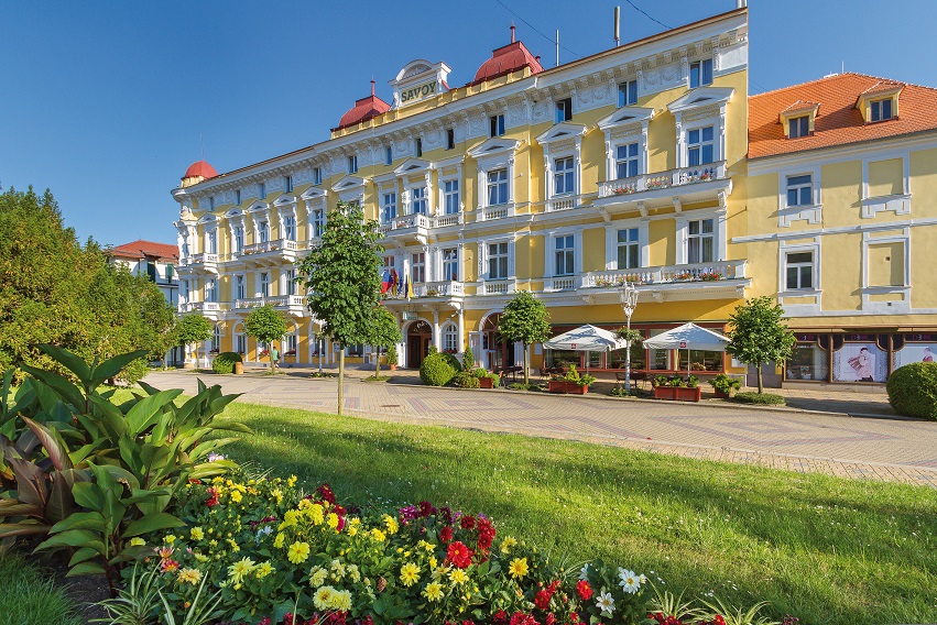 Außenansicht des Lázeňský hotel Savoy