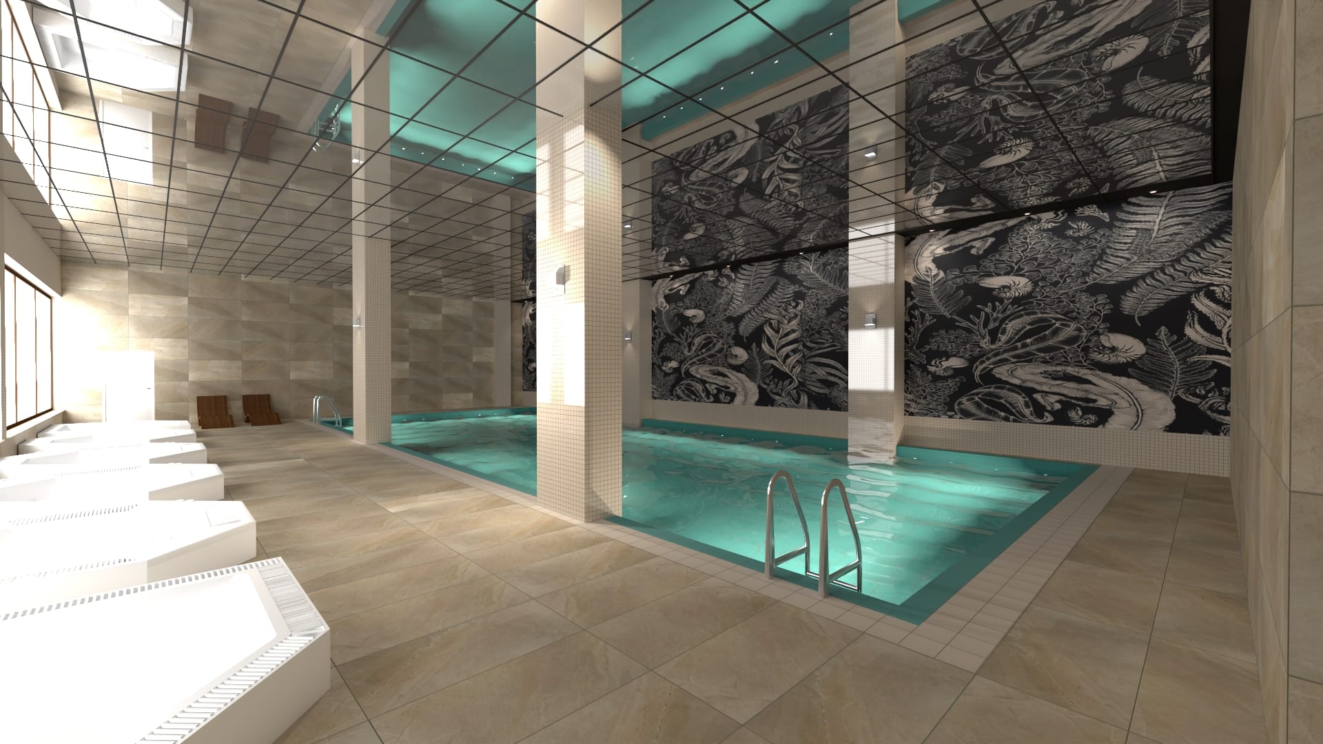 Schwimmbad im Hotel Olymp 4