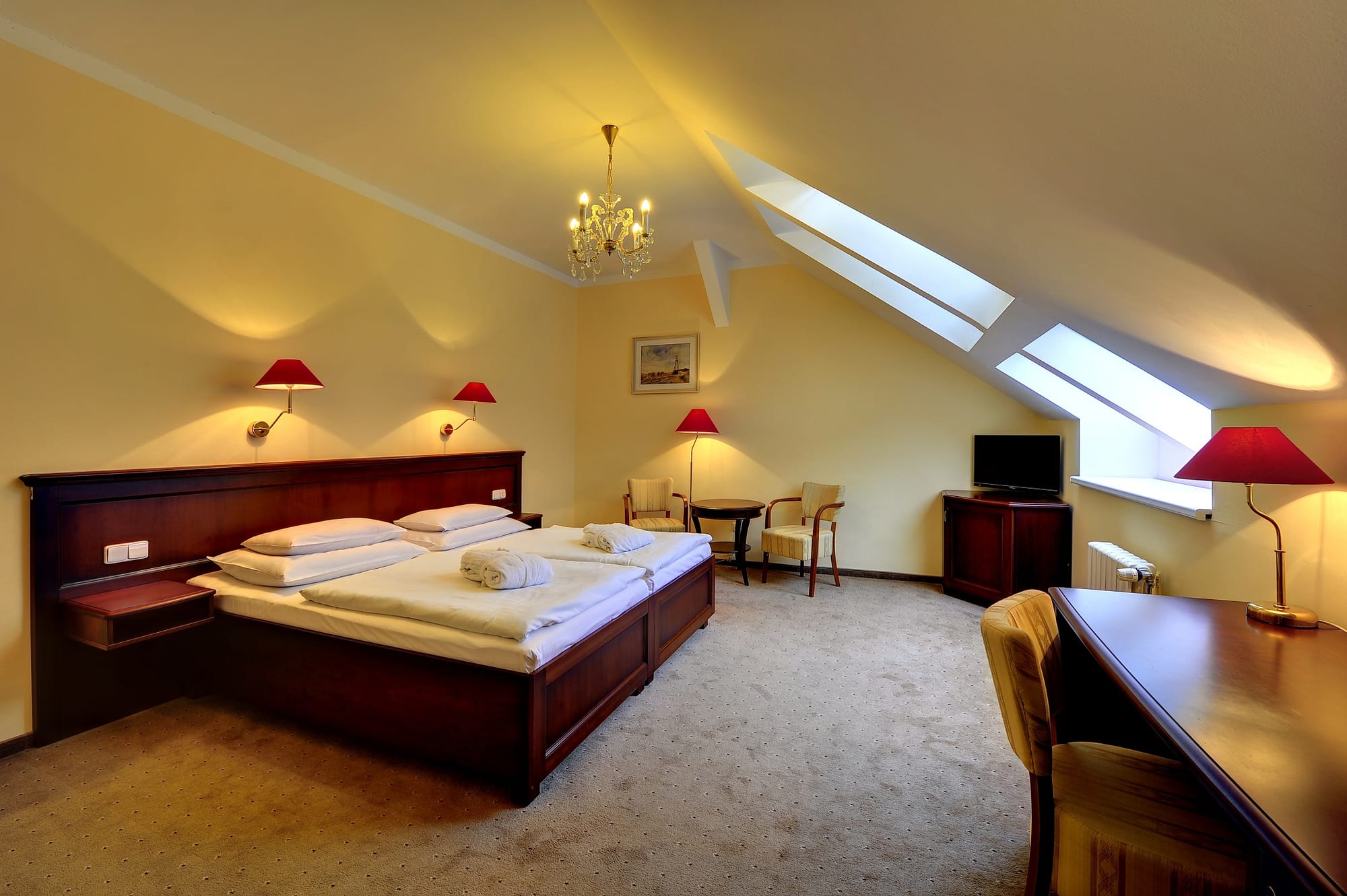 Luxuriöses Doppelzimmer im Radium Palace