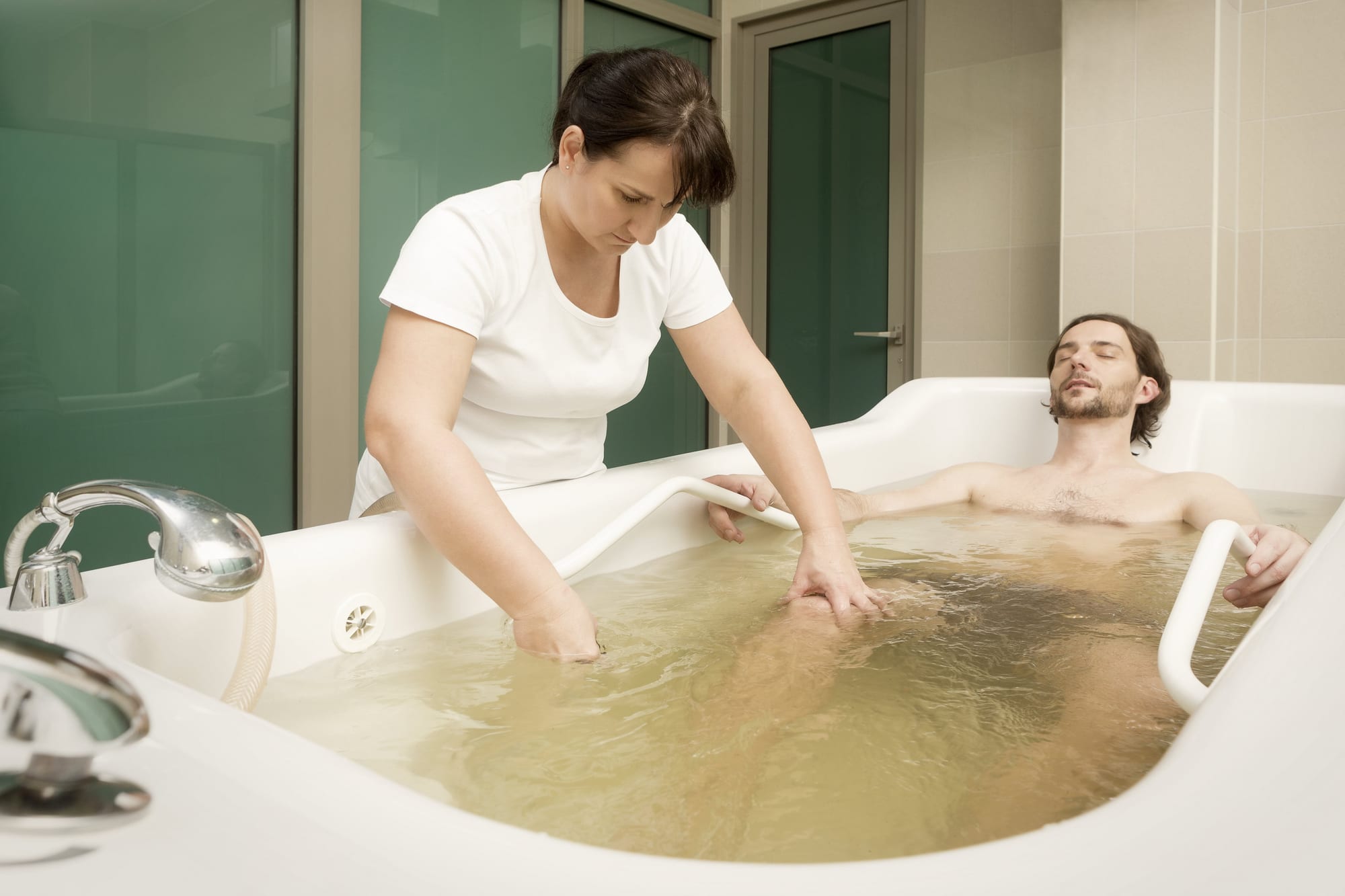 Unterwassermassage im Hotel Venus